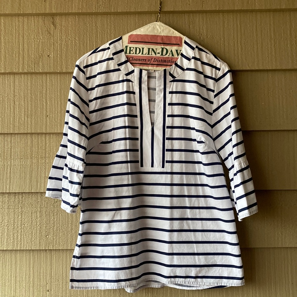Mud Pie Stripe Bell Sleeve Top